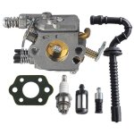 Carburateur avec joint et filtre  essence tuyau bougie d?allumage pour trononneuse stihl ms210 ms230 ...