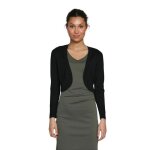 Kaffe astrid ? cardigan bol�ro femme noir 80% viscose 20% nylon