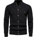 Cardigan hommecardigan hommes avec col droitpull homme en ouvrez - front boutontricot� casual chaud automne ...