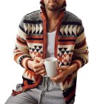 Cardigan homme fermeture éclair col montant cardigan en tricoté chaud épais avec poignets et ourlet côtelés ... Cardigan homme fermeture éclair col montant cardigan en tricoté chaud épais avec poignets et ourlet côtelés ...