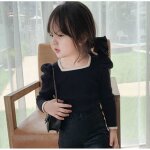 Cardigan pull pour filles - ecelen - lh0928rmdsjakt007s - noir - bébé - fille Cardigan pull pour filles - ecelen - lh0928rmdsjakt007s - noir - bébé - fille