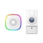 Carillon kyf - usb (adaptateur inclus) - flash led multi couleur - 60 mlodies - bouton de sonnette porte ...