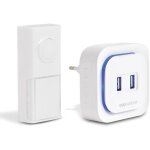 Carillon sans fil sans pile - ecobell 100 usb - scs sentinel - port�e 100m - 25 m�lodies