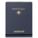 Carnet - aquarelle - 16x21cm - spirale - 65 feuilles - grain lger - sennelier - grand voyageur