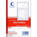 Carnet autocopiant facture dupli ou manifold facture 50 doubles numrots