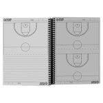 Carnet coach basketball  spirales a5 sporti france - noir