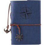 Carnet de notes en cuir carnet  spirale vintage rechargeable agenda quotidien en relief voyage