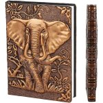 Carnet de notes vintage a5  couverture rigide en cuir pu avec lignes journal de voyage pour crire soi ...