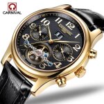 Carnival montre homme nouveau montres hommes étanche montre mécanique multifonctions - automatique - ... Carnival montre homme nouveau montres hommes étanche montre mécanique multifonctions - automatique - ...