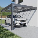 Carport adoss aluminium trigano - libeccio wall - 16 m