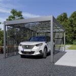 Carport aluminium trigano - libeccio + 8 claustras - 16 m² Carport aluminium trigano - libeccio + 8 claustras - 16 m²