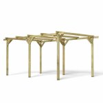 Carport 1 voiture en bois - henri - cerland