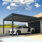 Carport isotoit® modern gris anthracite 378x300m Carport isotoit® modern gris anthracite 378x300m