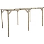 Carport voiture en bois sunny 3 x 5 m