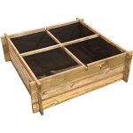 Carr� potager en bois aroma - 100 x 100 x 30 cm