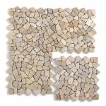 Carrelage de mosa�que (boite de 1m�) - plaque mosa�que mur et sol en marbre naturel coloris rose - 30 ...