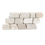 Carrelage mosaque - plaque de mosaque mosaque mur et sol en marbre naturel coloris blanc - 15 x 305cm ...