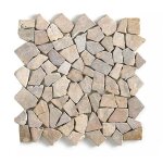 Carrelage de mosa�que - plaque mosa�que mur et sol en marbre naturel coloris rose - 30 x 30 cm