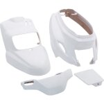 Carrosserie / carenage scoot adaptable mbk 50 booster 2004> / yamaha 50 bws 2004> blanc brillant (kit ...