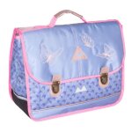 Cartable - kidabord - poids plume� papillon - 38cm - bleu lavande et rose - fille