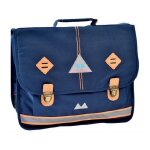 Cartable - poids plume - be visible - 35 cm - maternelle - 2 compartiments - bleu marine