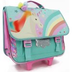 Cartable  roulettes licorne multicolore 41 cm - trolley
