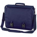 Cartable - quadra - qd65 - bleu marine - polyester 600d - bandouli�re amovible