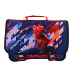 Cartable - spiderman - spiderman bleu - 41 cm - 2 compartiments - licence officielle marvel
