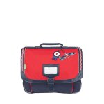 Cartable - tanns - noe - bleu rouge - 38x29x15 cm - polyester recycl