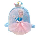 Cartable - vitata - elsa - cuir pu - polyester - la reine des neiges - bleu