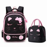 Cartable - vitata - sac  dos filles noir - primaire - synthtique - dos