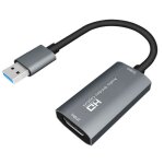 Carte de capture vido usb 3. 0 carte de capture audio hd 4k 60fps jeu en streaming en temps rel enregistreur ...