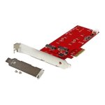 Startech carte contrleur pci express pour 2 ssd m. 2 ngff - adaptateur pcie vers 2x ssd sata iii 6 gb ...