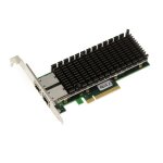 Kalea - informatique carte rseau pcie 10g 2 ports 10 gb rj45 chipset intel x540 high + low profile