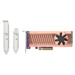 Carte dextension pcie - qnap - qm2 - 2p - 384a - m. 2 - 32 gbit / s - refroidissement actif