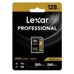 Carte mémoire sdxc - lexar - professional 2000x - 64 go - 300 mo / s - dslr caméras vidéo Carte mémoire sdxc - lexar - professional 2000x - 64 go - 300 mo / s - dslr caméras vidéo