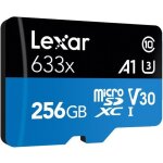 Carte m�moire 256go lexar high - performance 633x microsdxc uhs - i - lexar - class 10 - v30 - a1