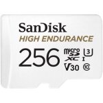 Carte m�moire flash high endurance - sandisk - 256 go - video class v30 / uhs - i u3 / class10