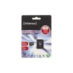Carte m�moire flash - intenso - microsdhc - 64 go - vitesse de lecture 20 mo / s - vitesse d�criture ...