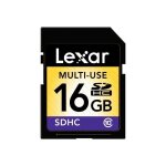 Carte m�moire flash sdhc 16 go class 10 lexar - noir