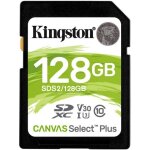 Carte m�moire kingston canvas select plus sd - sds2 / 128go 128go classe 10 uhs - i 100mo / s