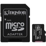 Carte mmoire kingston canvas select plus sdcs2 128go - class 10 a1 100mo / s + adaptateur inclus