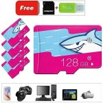 Carte m�moire micro sd 128 go class 10 adaptateur sd + lecteur de cartes