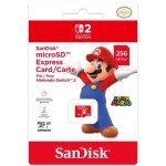 Carte mmoire micro sd express 256go sandisk pour nintendo switch 2