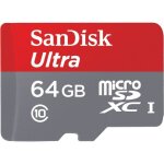 Carte mmoire micro sd sandisk ultra 64 go - classe 10 uhs - i 80 mo / s
