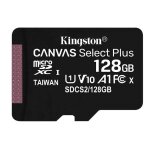 Carte mmoire micro sdxc - kingston - canvas select plus - 128 go - class 10 - jusqu 100 mb / s