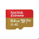 Carte m�moire micro sdxc - sandisk - extreme 64 go - r170mo / s - w80mo / s - classe 10 u3 v30