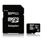 Carte mmoire microsd uhs - 1 class 10 - silicon power - 16 go - jusqu 40 mo / s