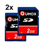 Carte mémoire sd qumox 2 go pour caméra appareil photo (paquet de 2 ) Carte mémoire sd qumox 2 go pour caméra appareil photo (paquet de 2 )