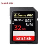 Carte mmoire sdxc 32 go sandisk extreme pro jusqu 95 mo - s classe 10 u3 v30 uhs - i 4k pour camra ...